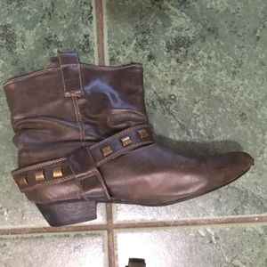 Wanted brown leather boots size 5.5